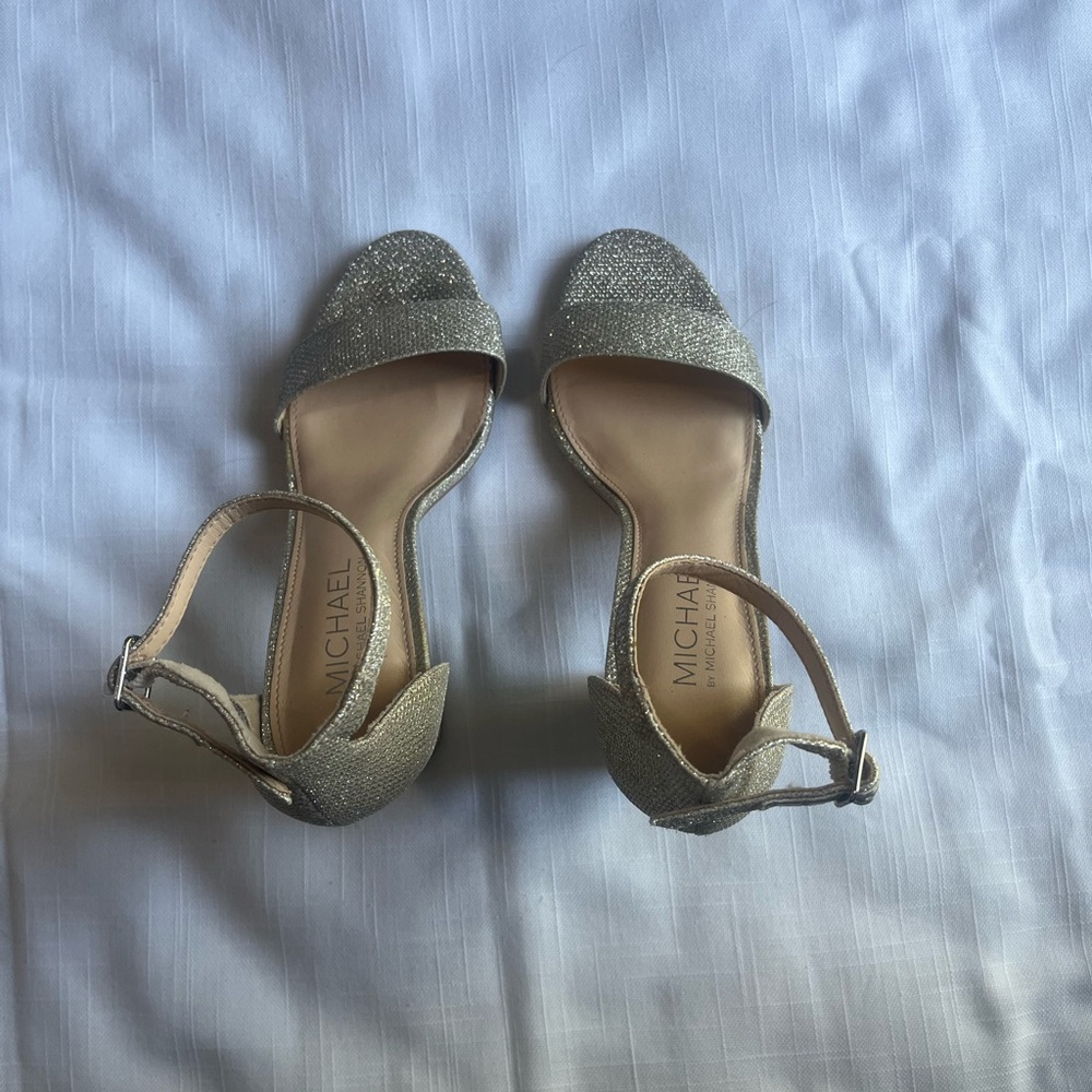 Michael Kors Gold Glittery Heels